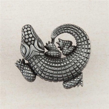 Acorn Mfg Acorn Manufacturing DPMPP Artisan Collection Alligator Knob; Antique Pewter DPMPP